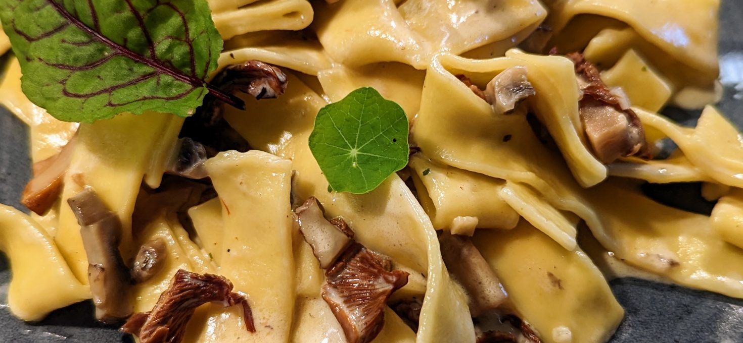 Pasta mit Pfifferlingen