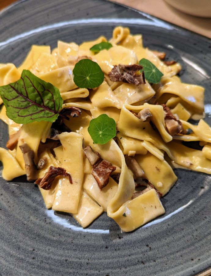 Pasta mit Pfifferlingen