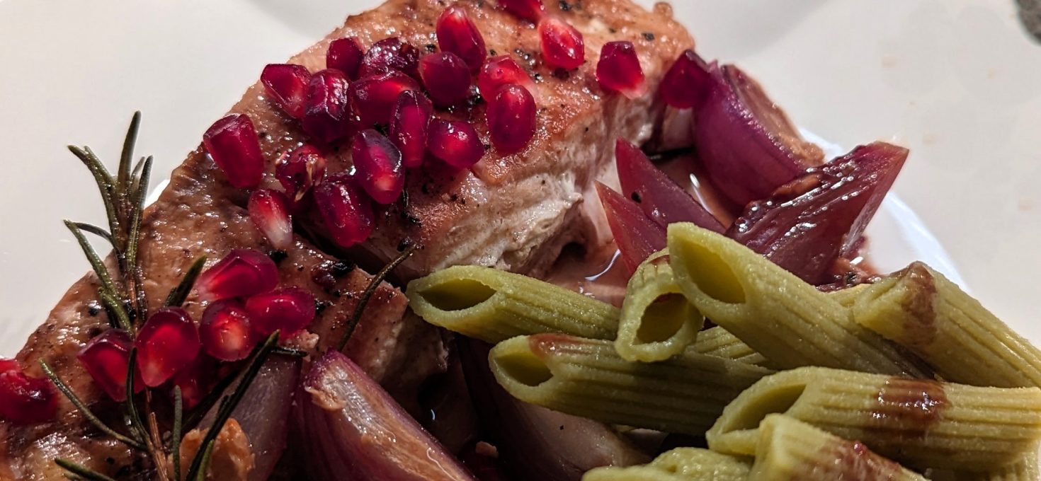 Lachs mit Granatapfel