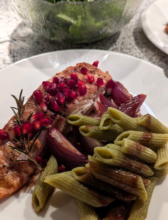 Lachs mit Granatapfel