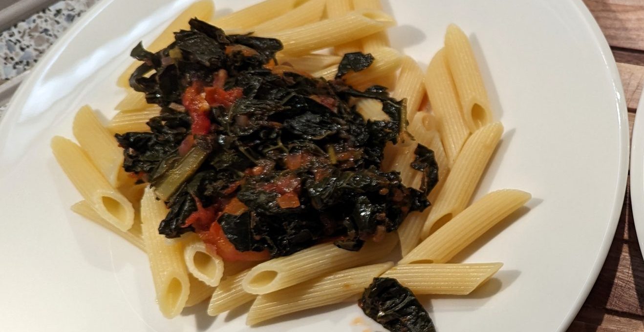 Pasta mit Schwarzkohl