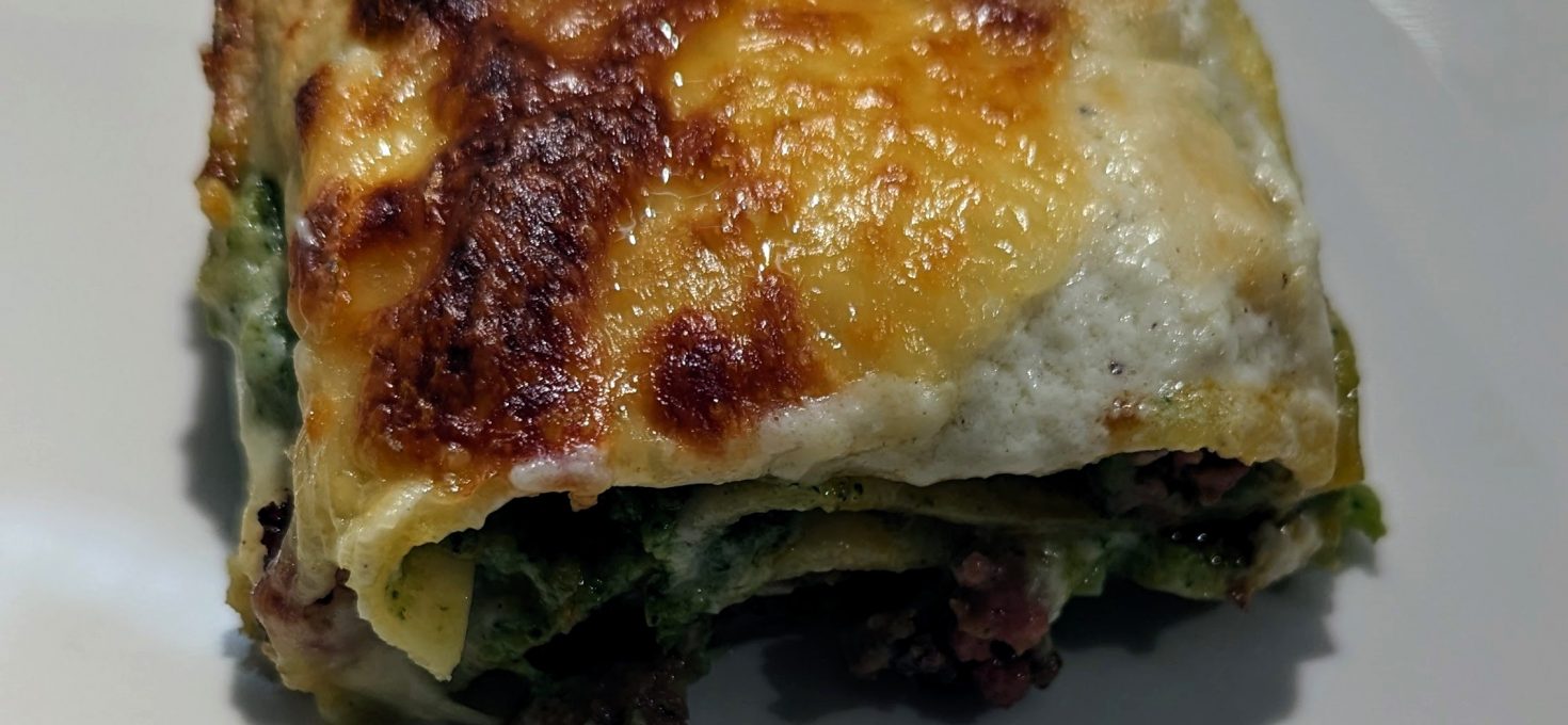 Lasagne mit Brokkoli und Salsiccia