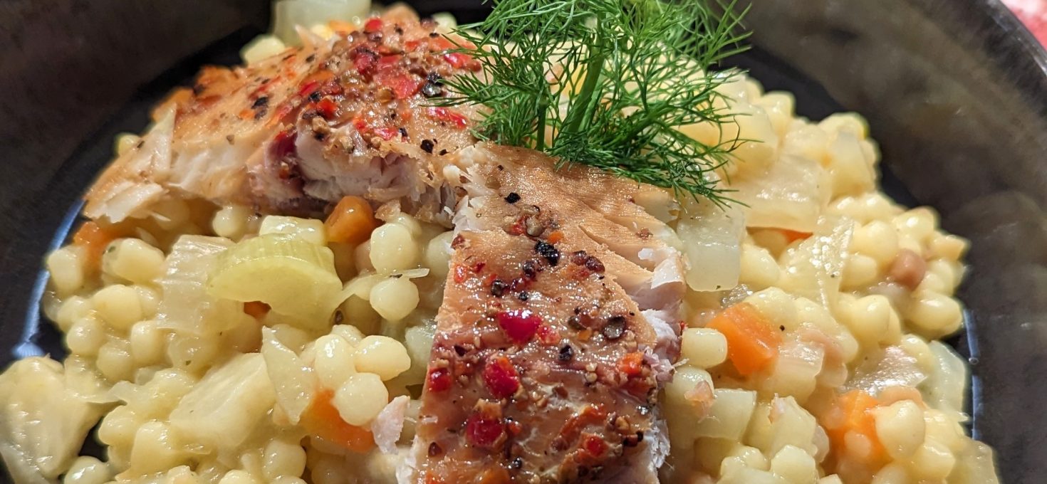 Fregola sarda mit Fenchel