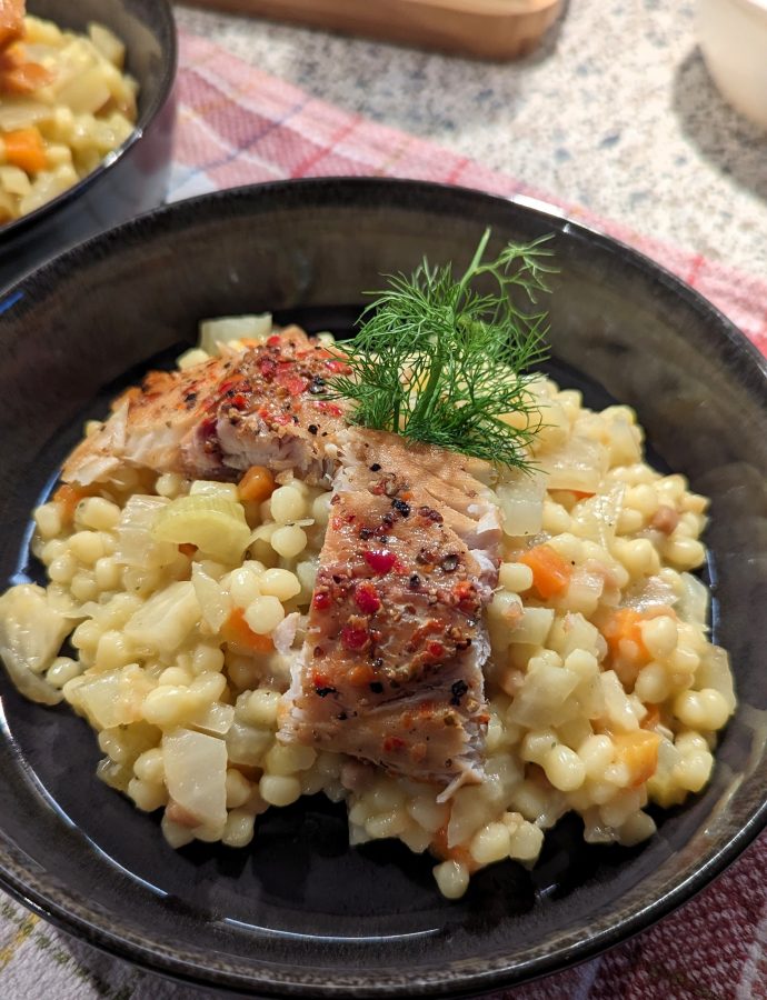 Fregola sarda mit Fenchel