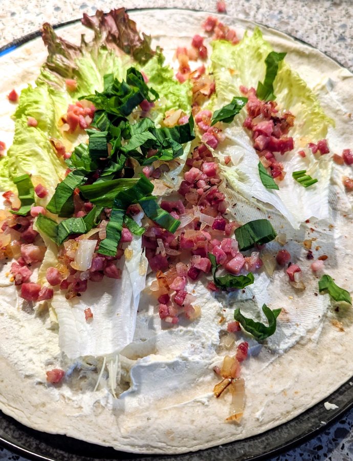 Flammkuchen-Wraps