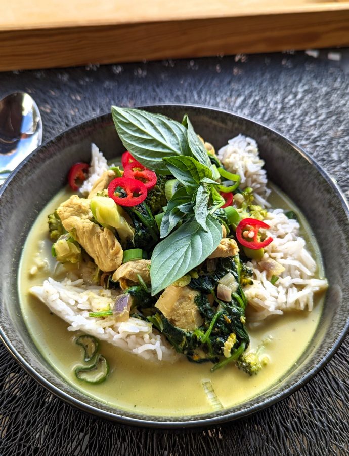 Gemüse-Curry mit Hähnchenfleisch