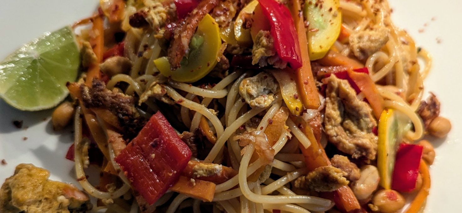 Spaghetti asiatisch mit Rührei