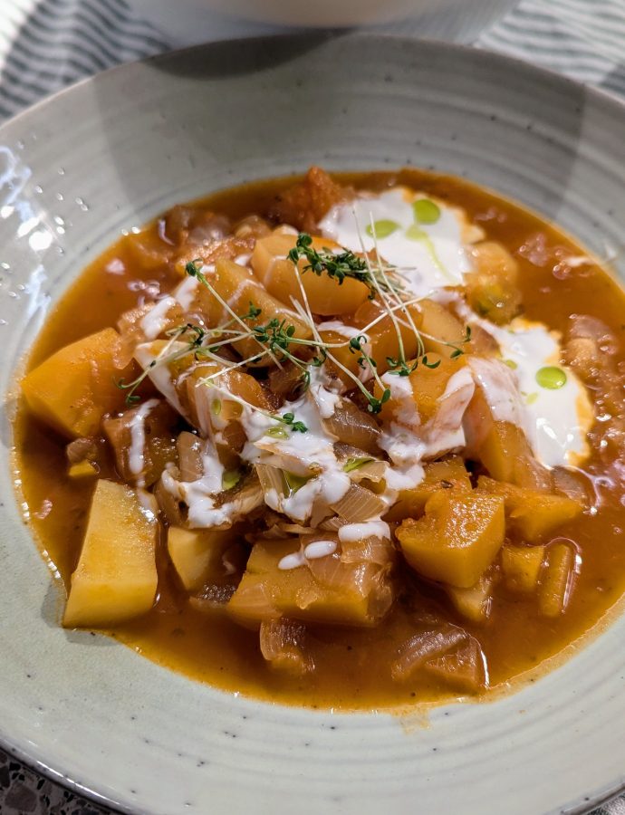 Kartoffel Kürbis Gulasch