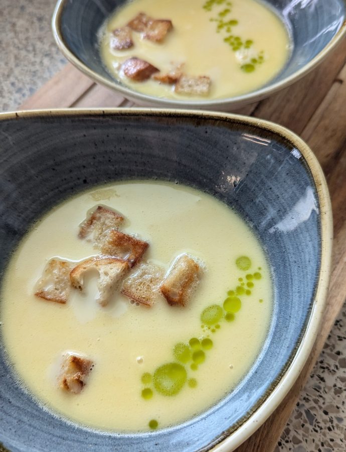 Riesling-Parmesan-Suppe