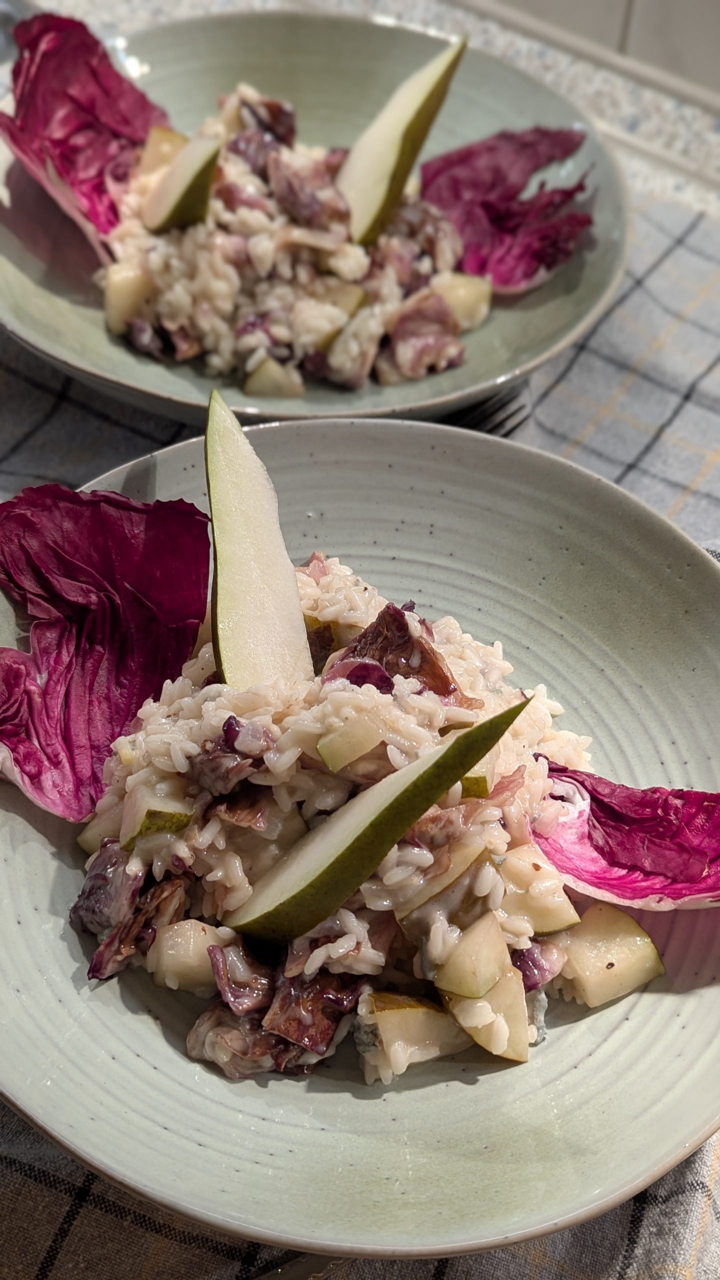 Risotto mit Radicchio, Birne und Gorgonzola – claudis kitchen