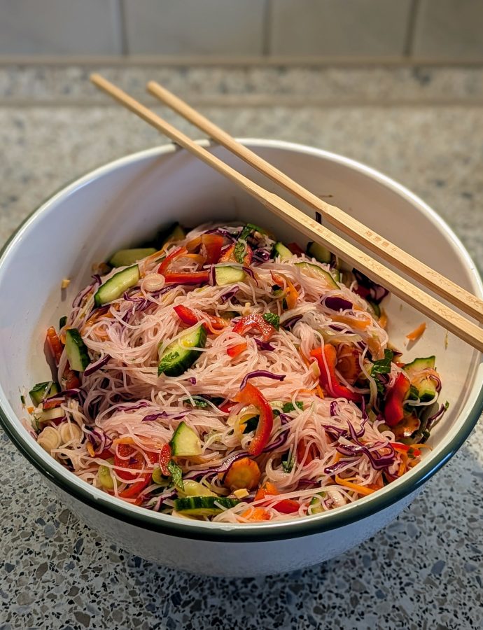 Glasnudelsalat mit Gemüse