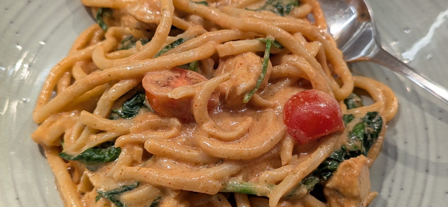 Cajun Pasta mit Hähnchen