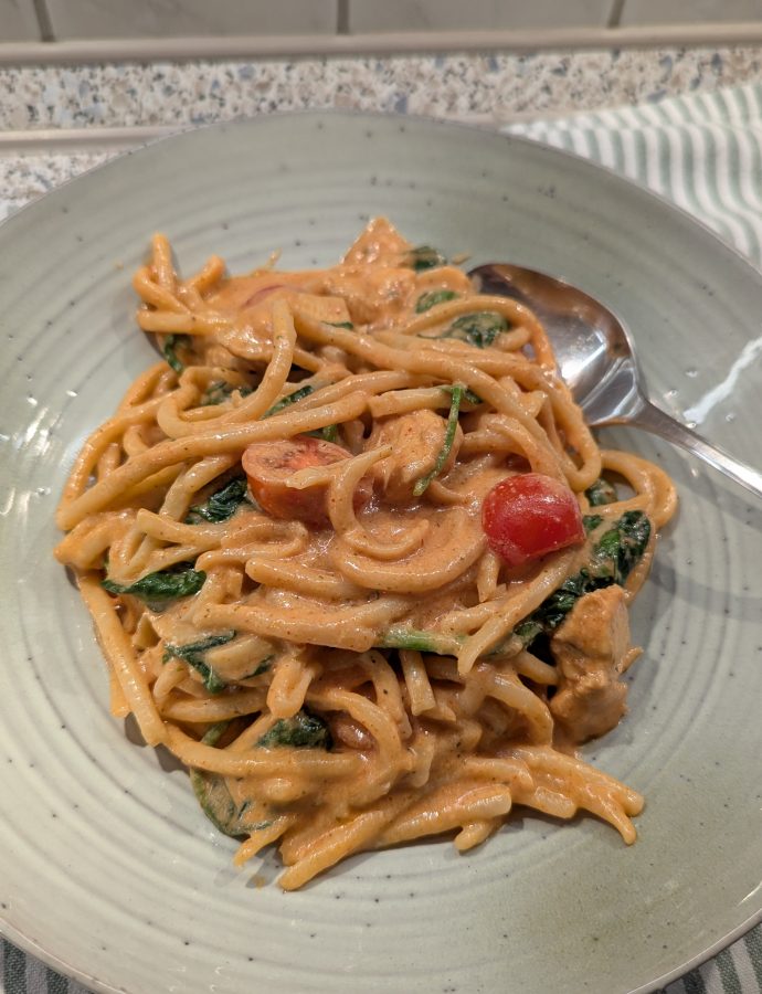 Cajun Pasta mit Hähnchen