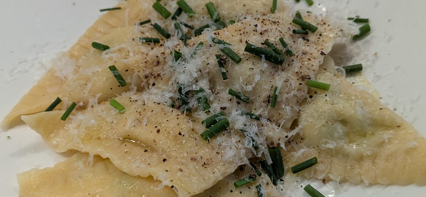 Gefüllte Pasta mit Frischkäse-Spargel-Füllung