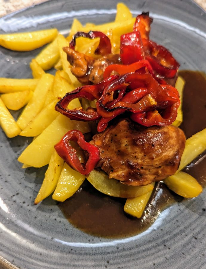 BBQ Hähnchen mit Spitzpaprika