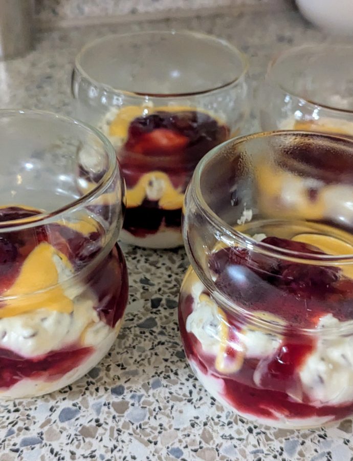 Schokokuss-Eierlikör-Blitzdessert