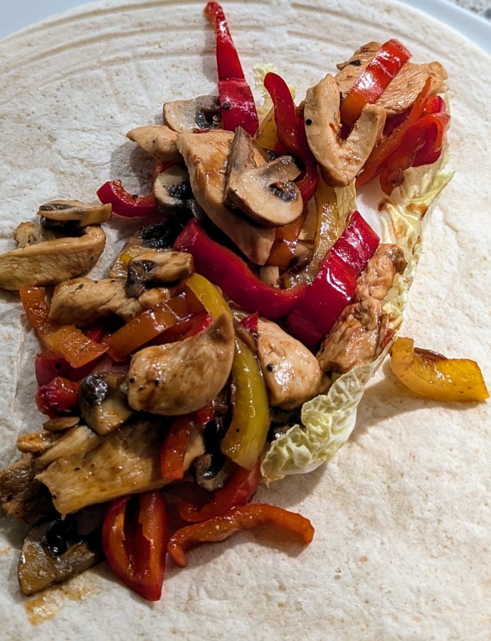 Teriyaki-Hähnchen-Wrap