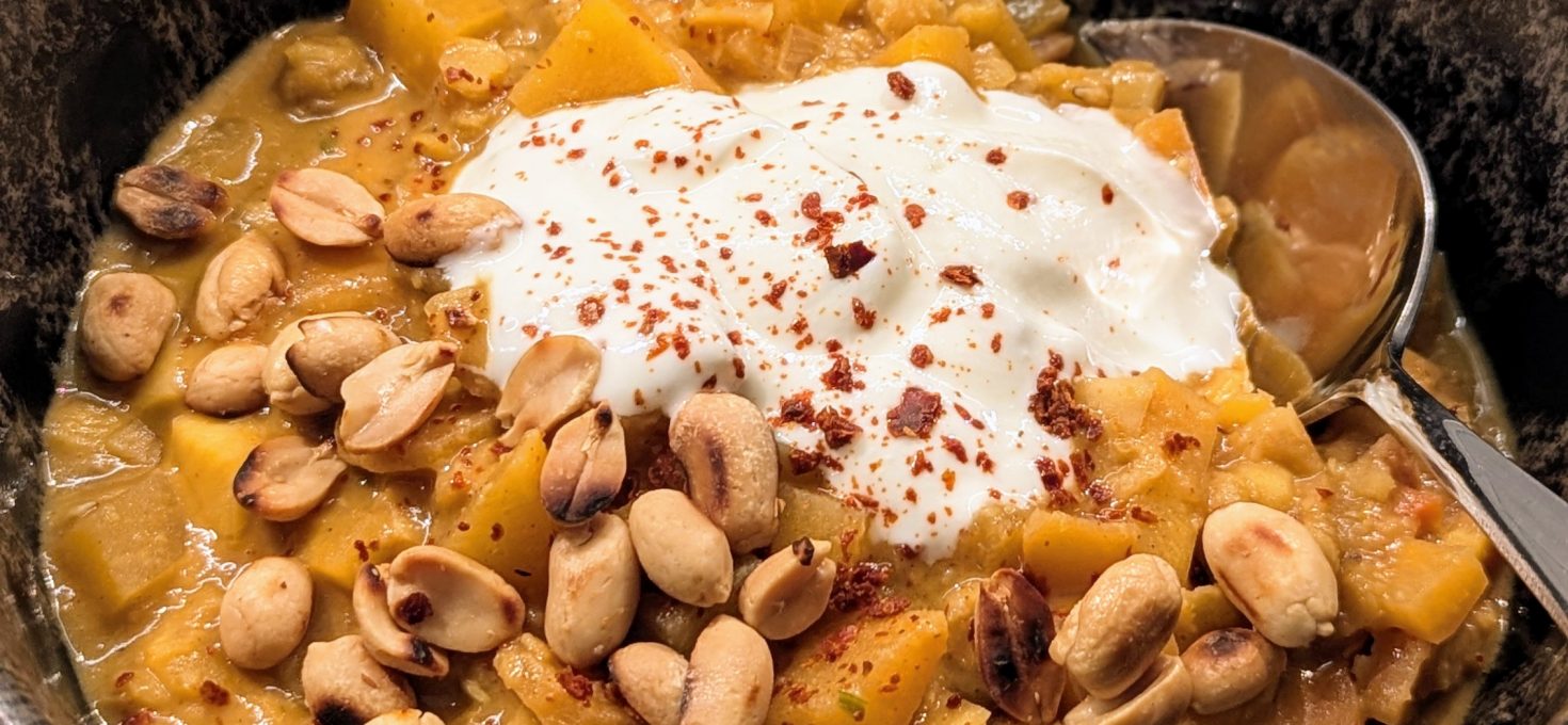 Steckrüben-Curry mit Linsen