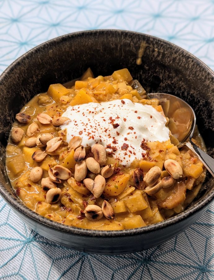 Steckrüben-Curry mit Linsen