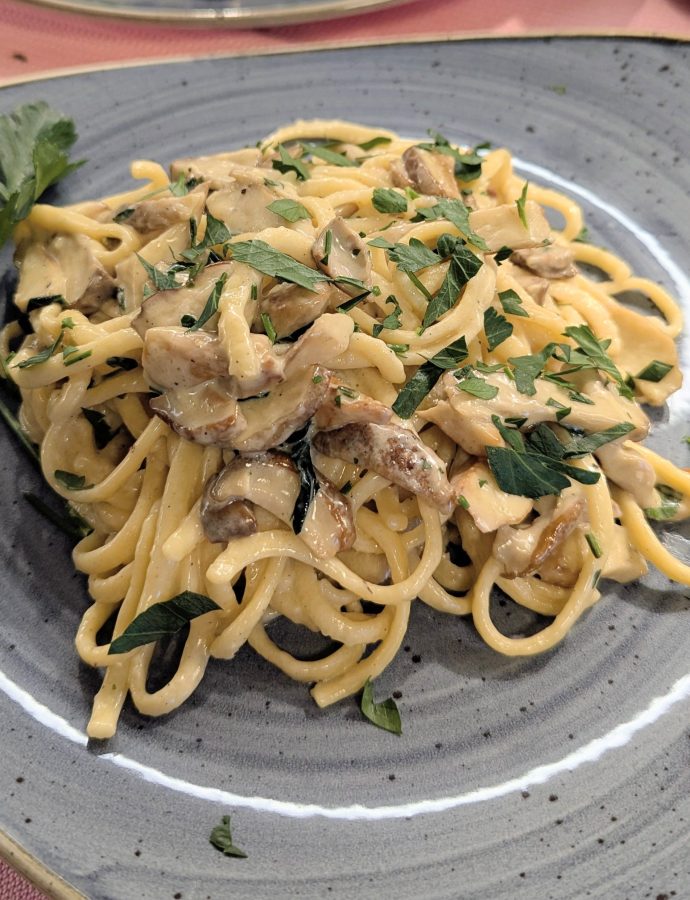 Cremige Steinpilz-Pasta