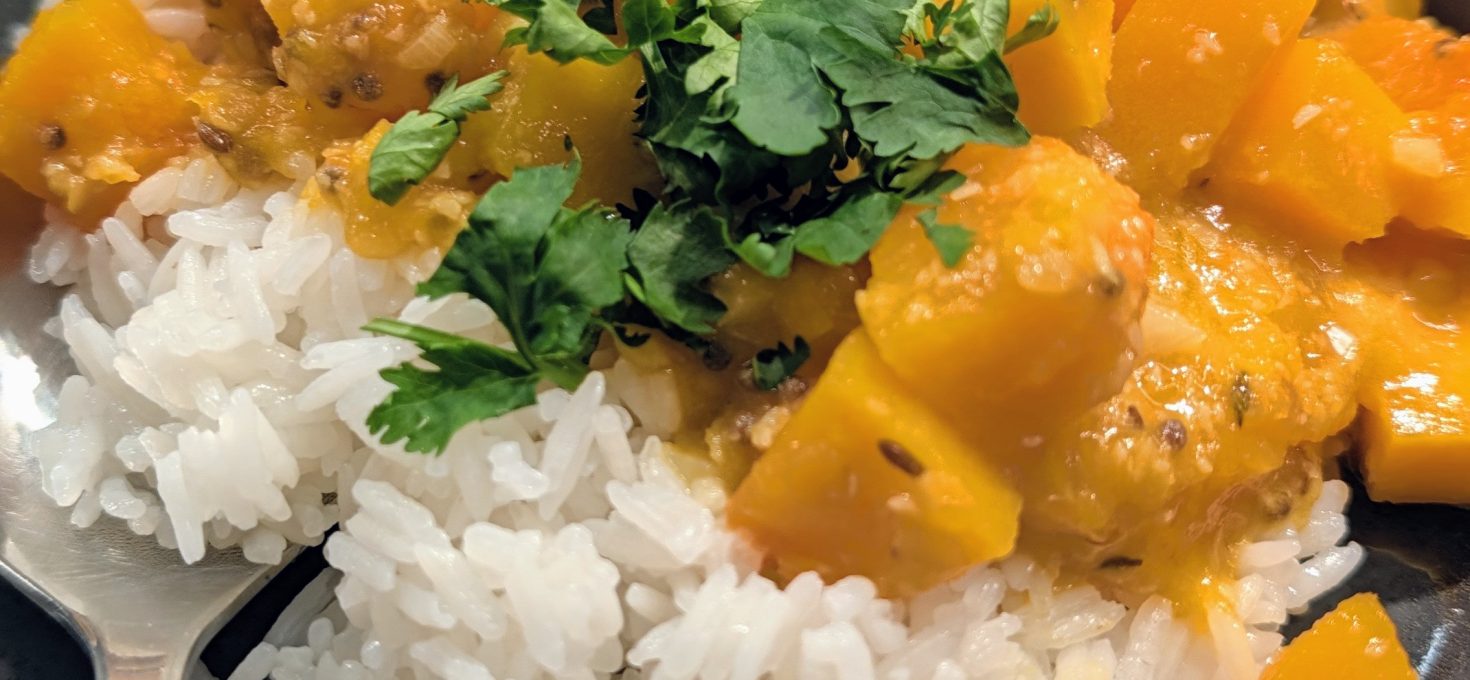 Indisches Butternut-Kürbis Curry