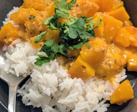 Indisches Butternut-Kürbis Curry
